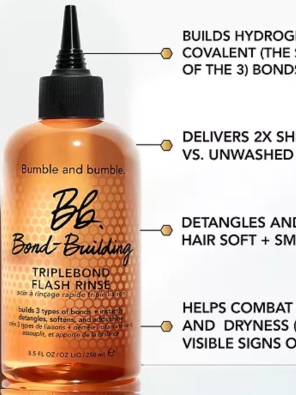 Bumble and Bumble Bond-Building TripleBond Flash Rinse 8.5oz BRAND NEW/SEALED